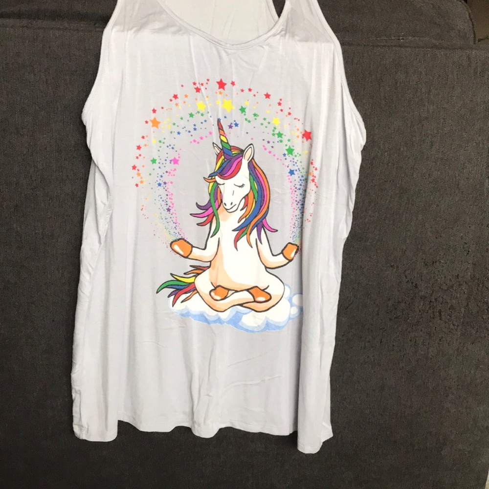 flowy unicorn tank top